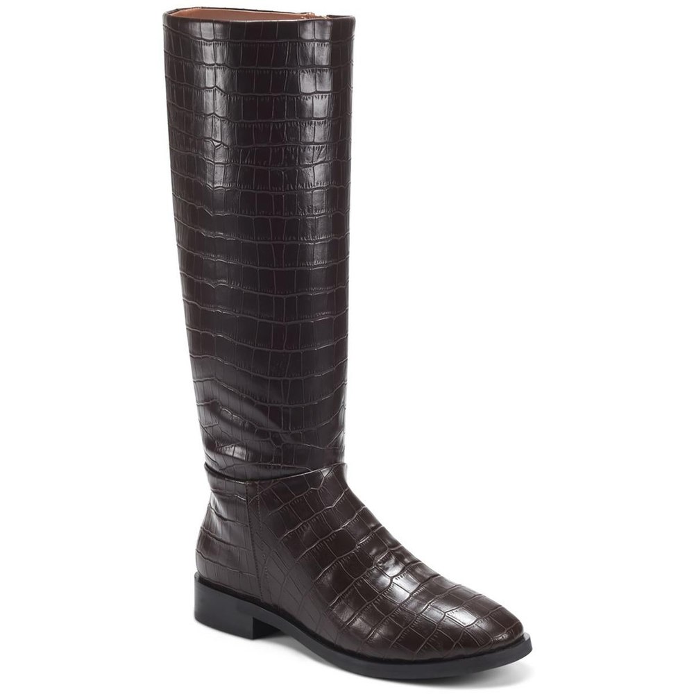 Berri Side Zip Round toe Knee-High Boots