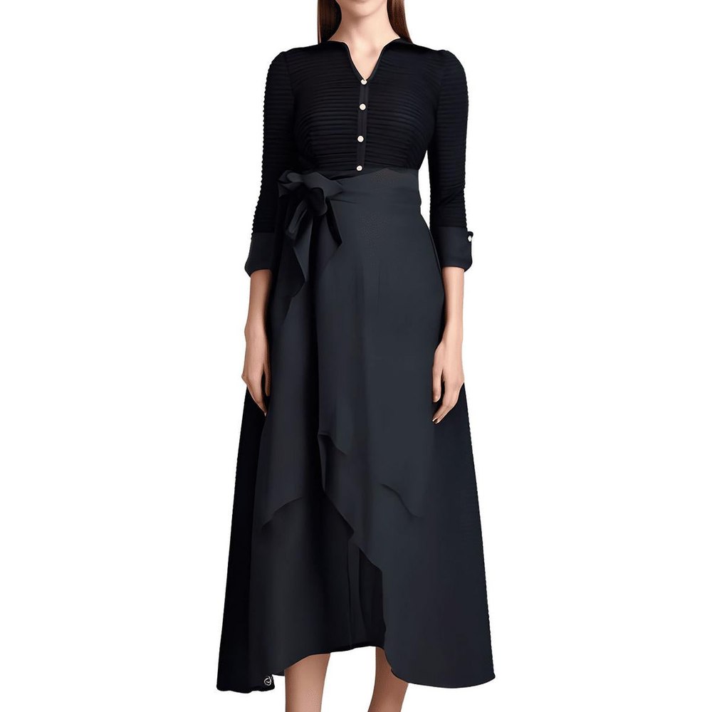 Pintuck Evening Dress