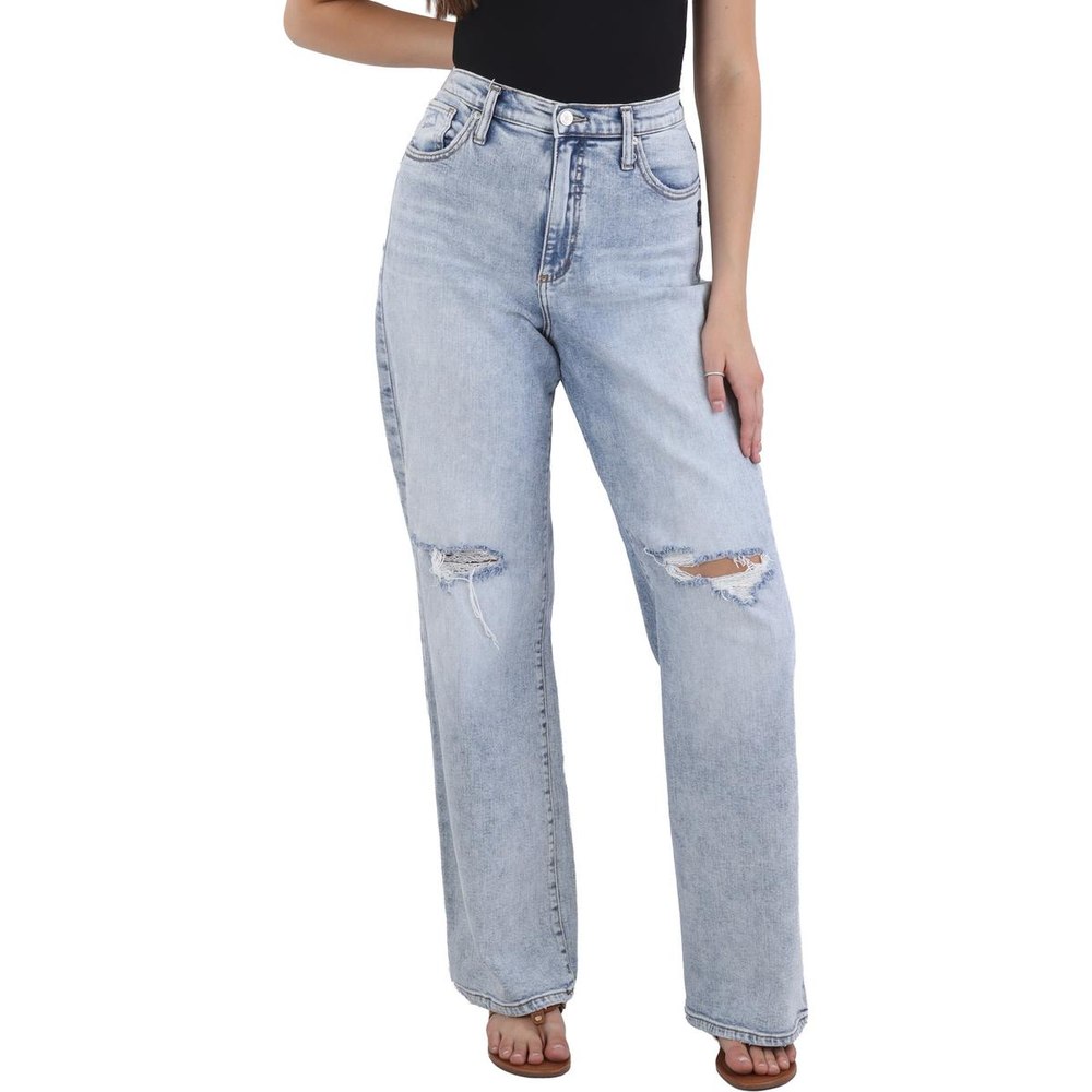 Highly Desirable Trouser Distressed Straight Leg Jeans