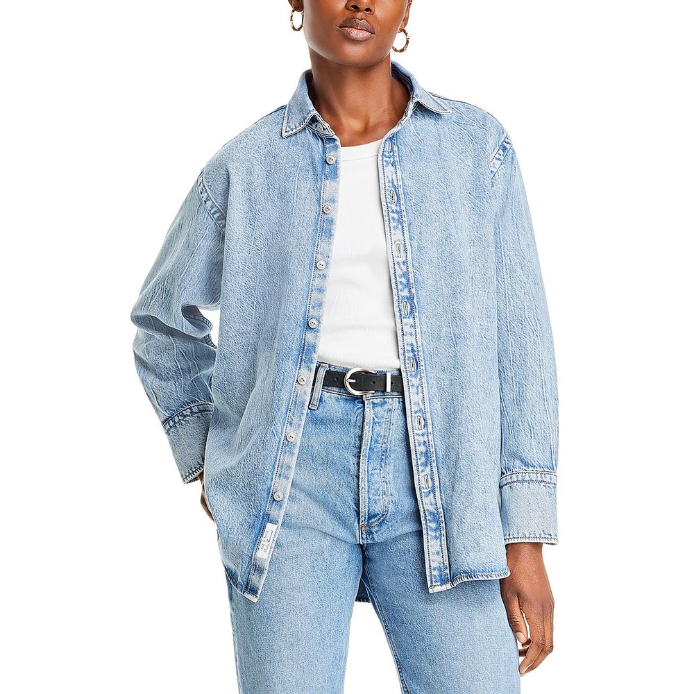 Diana Collar Button Up Denim Jacket