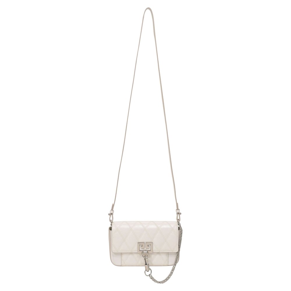 Givenchy Mini Pocket Convertible Bag in White Goatskin Leather 7748710105148