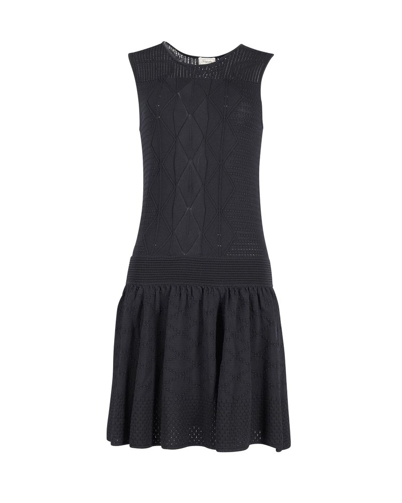 Temperley London Acacia Knit Dress in Black Viscose 7748716199996