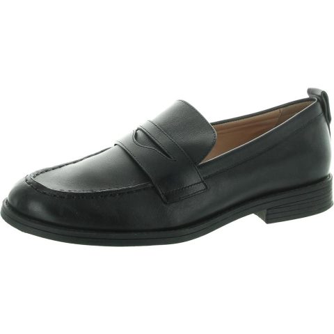 Stassi Leather Embossed Loafers