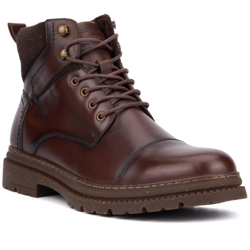 Glenn Lugged Sole Leather Combat & Lace-Up Boots