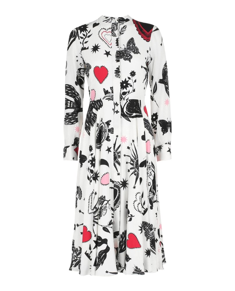 Printed Shirt Dress