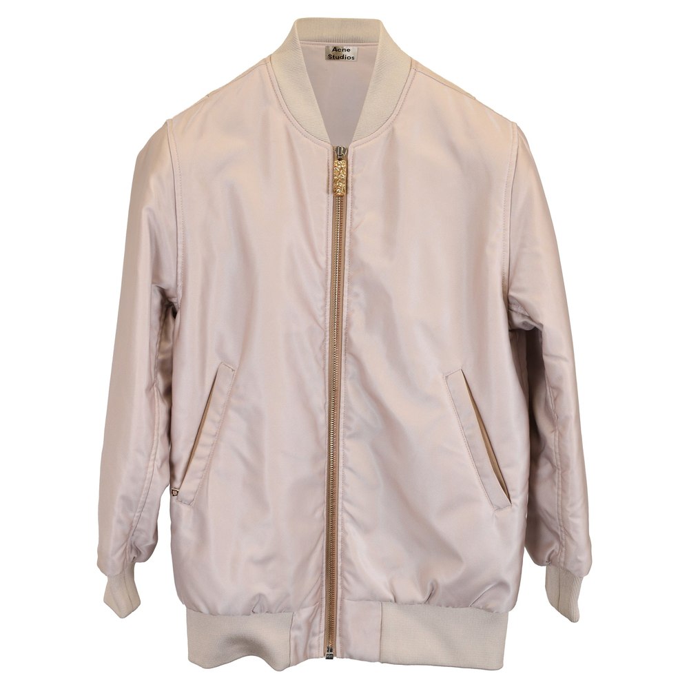 Acne Studios Tyson Bomber Jacket in Pink Nylon