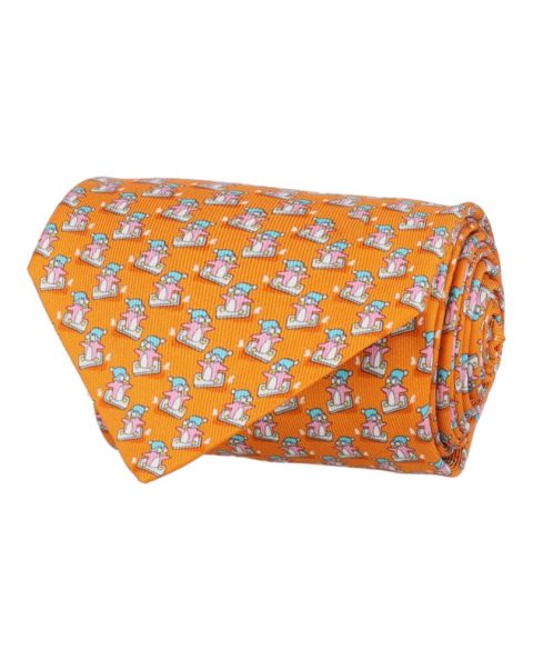 Printed Silk Tie 7793929814076