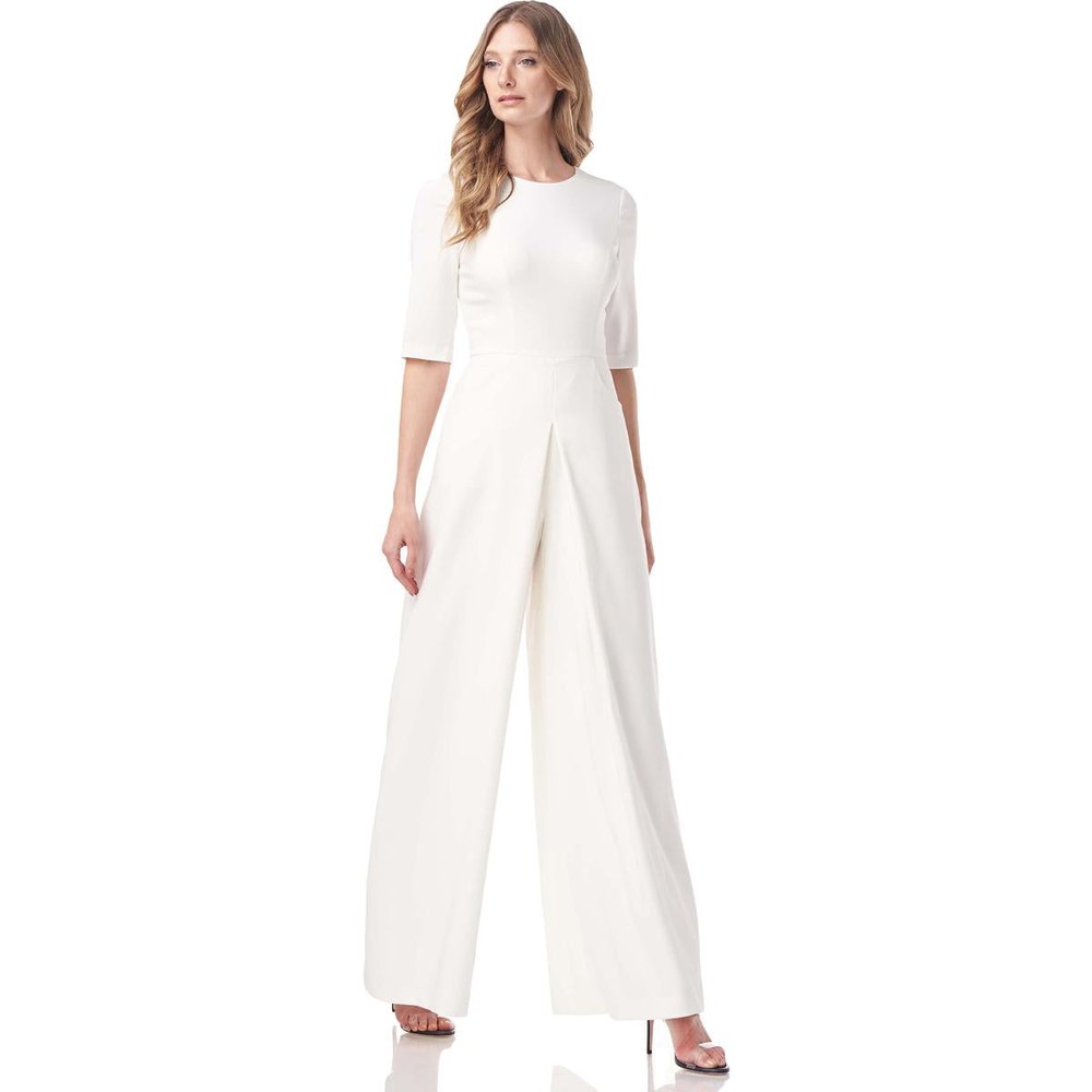 Sabine Wide Leg Elbow Sleeve Jumpsuit