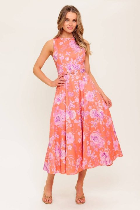 COASTLINE DREAM WOVEN MIDI DRESS