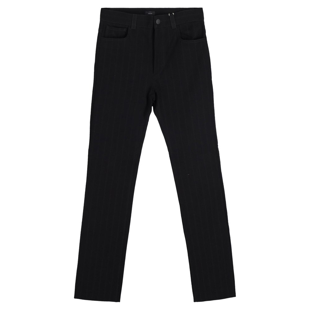 Joseph Straight Jeans in Black Cotton