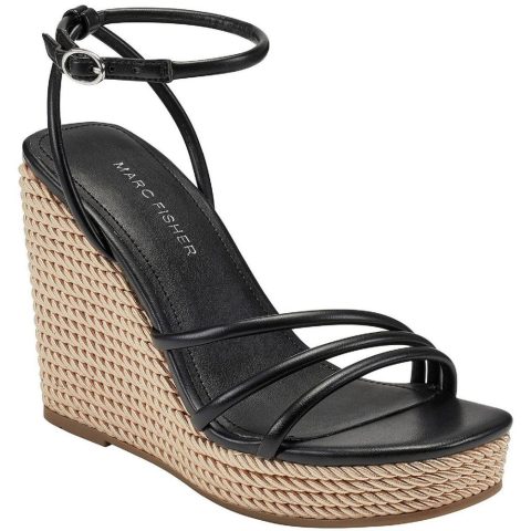 Zeki Strappy Ankle Strap Wedge Heels
