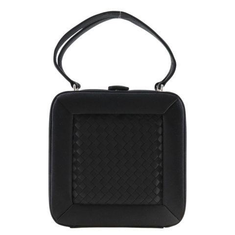 Bottega Veneta Intrecciato Satin Handbag Canvas Shoulder Bag