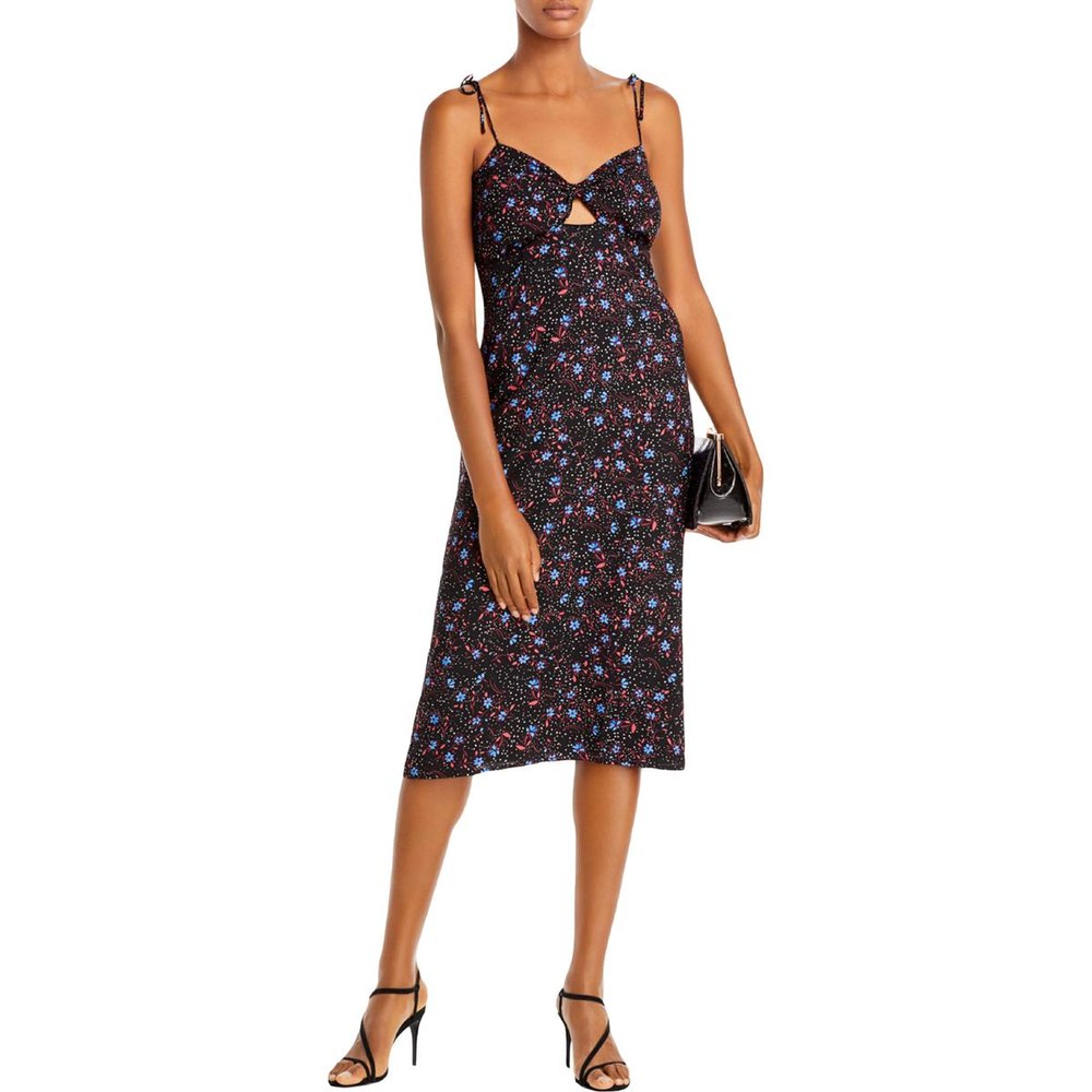 Floral Sweetheart Midi Dress