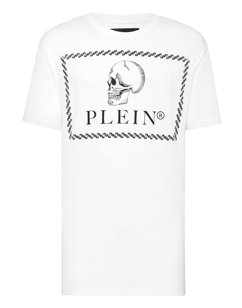 T-shirt Round Neck SS Outline Skull