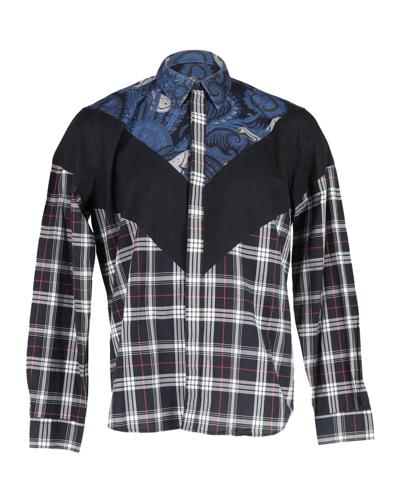 Givenchy Patchwork Shirt in Multicolor Cotton 7748753850428
