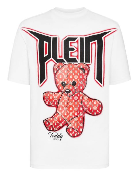 T-shirt Round Neck SS Spray Effect Print Teddy Bear 7648954122300