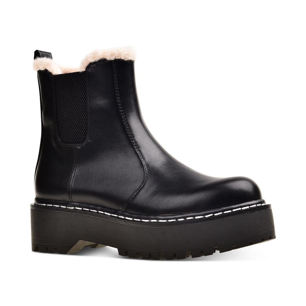 Armery Faux Fur Side Zip Ankle Boots
