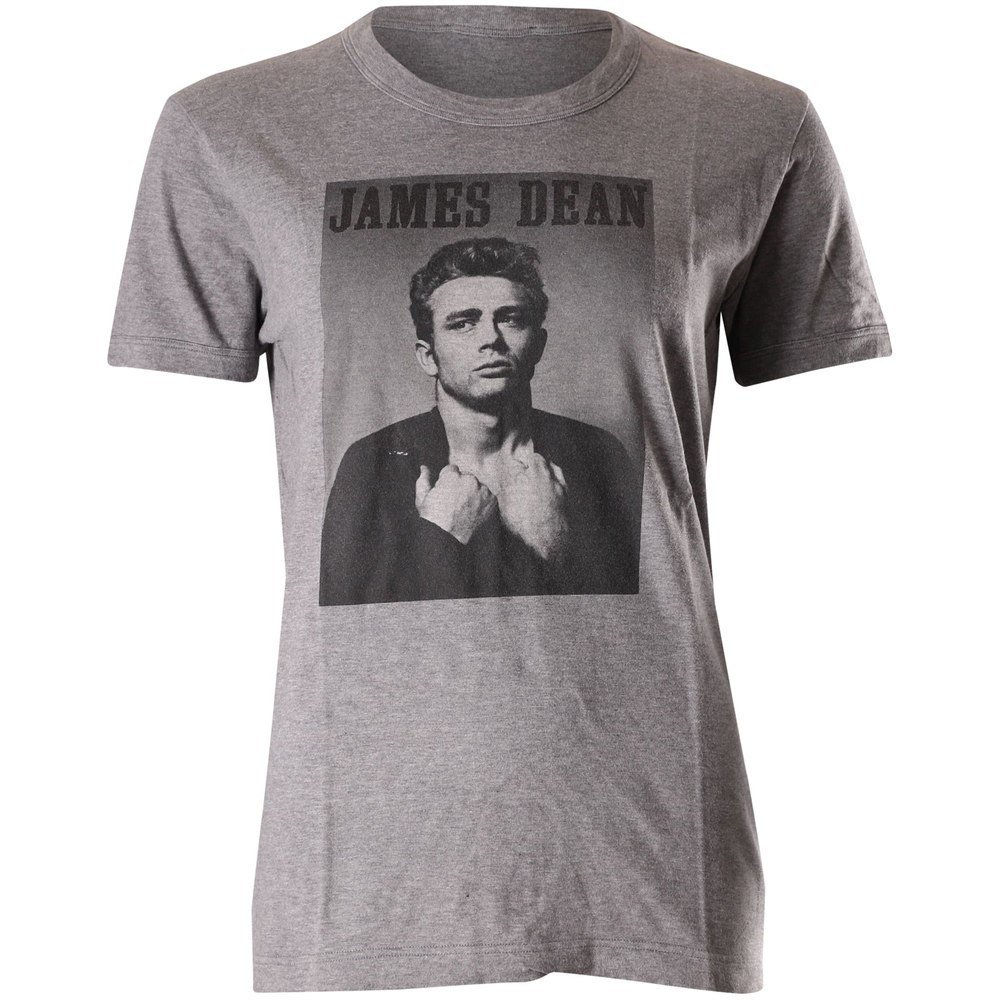 Dolce & Gabbana James Dean Short Sleeve T-shirt in Grey Cotton 7748775379004
