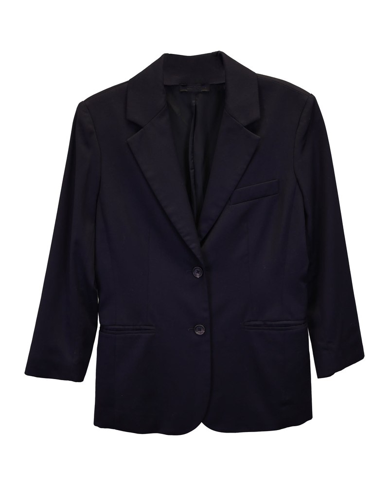 The Row Blazer in Navy Wool 7748774395964
