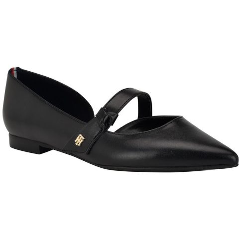 Venny Faux Leather Cut Out Ballet Flats