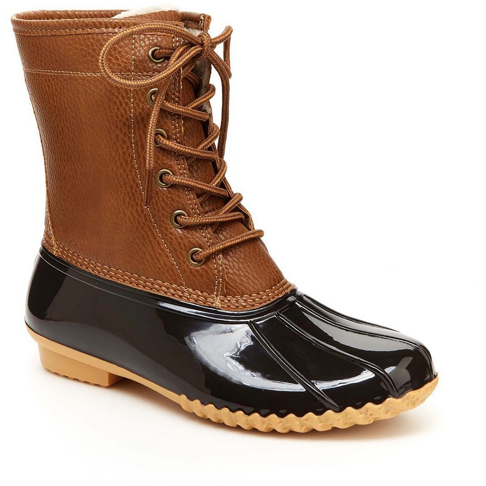 Faux Leather Waterproof Mid-Calf Boots