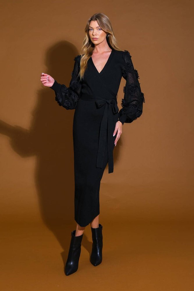 PERFECT BALANCE SWEATER MIDI DRESS