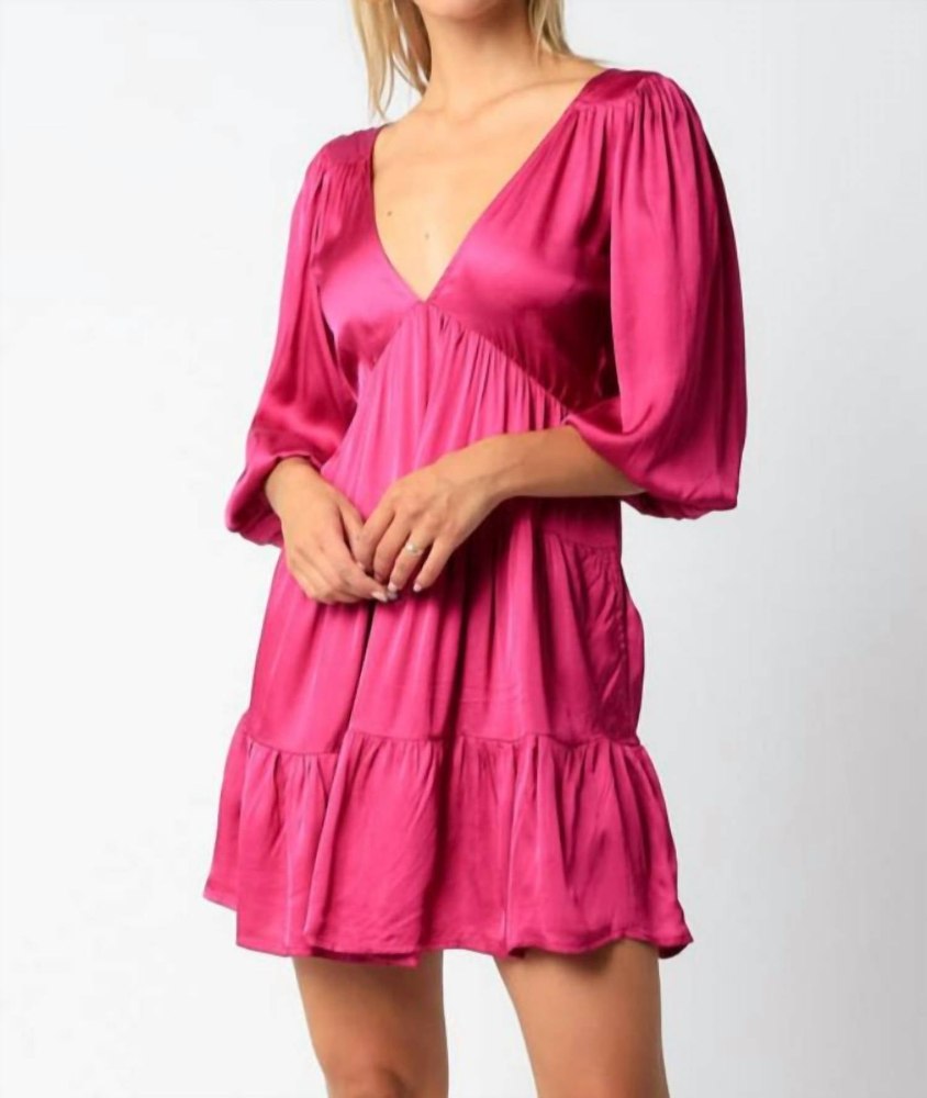 The Cindy Dress In Fuchsia