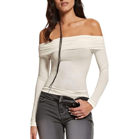 Solid Knit Pullover Top