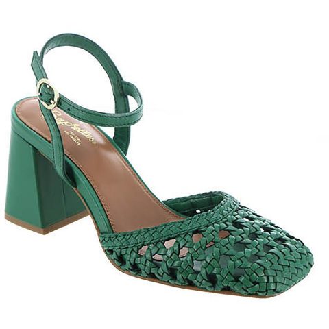 Bali Leather Ankle Strap Pumps