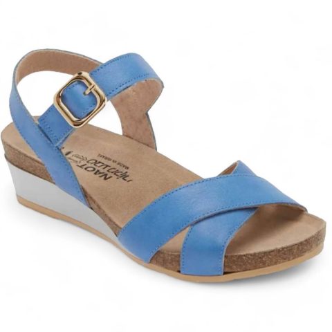 Women Throne Wedge Sandal In Sapphire Blue 7749008621628