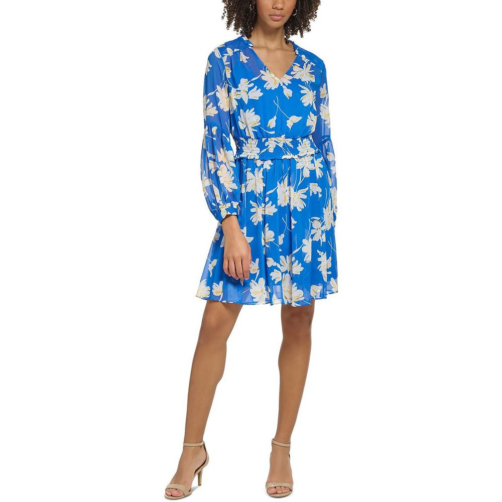 Floral Smocked Mini Dress