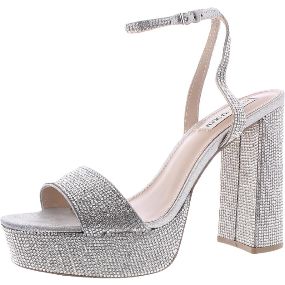 Lessa Glass Open Toe Heel Sandals