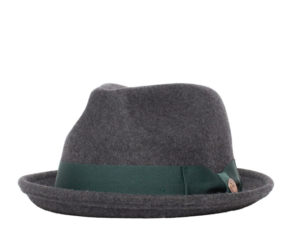 Goorin Bros Charlestowne Wool Pork Pie Fedora Hat Charcoal 100-0123-CHA