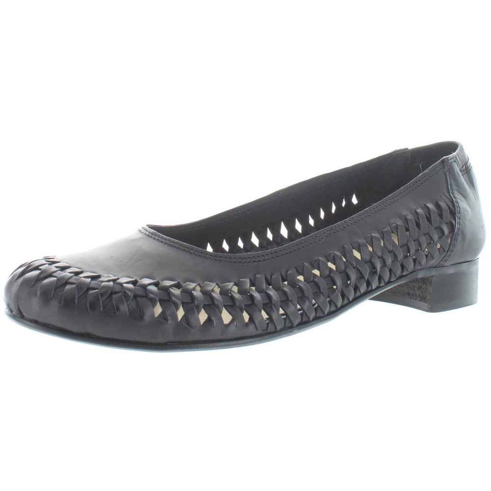 Pisa Leather Braided Block Heels