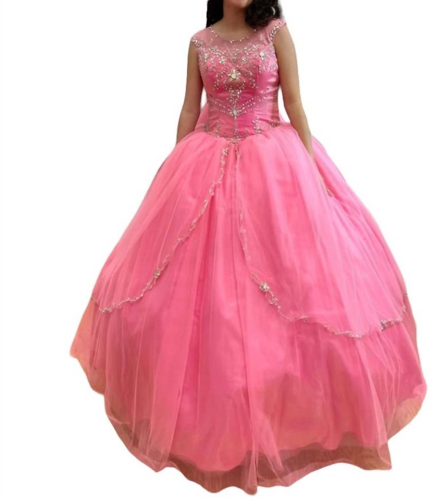 Sleeveless Quinceañera Dress In Calypso 7764887109692