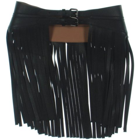 Faux Leather Fringe Fashion Belt