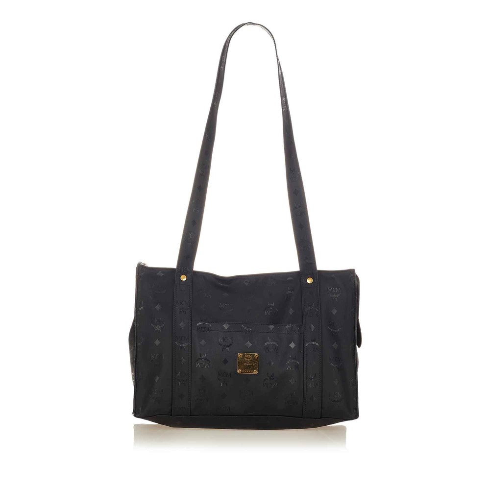 MCM Visetos Nylon Shoulder Bag (Pre-Owned)