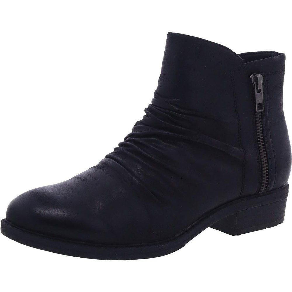 Yippee Faux Leather Slouchy Ankle Boots