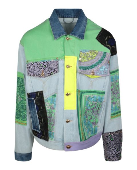 Barocco Patchwork Denim Jacket 7670732619836