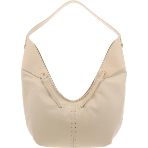 Ganya Textured Leather Hobo Handbag