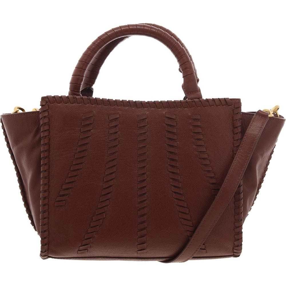 Nakia Pebbled Leather Satchel Handbag