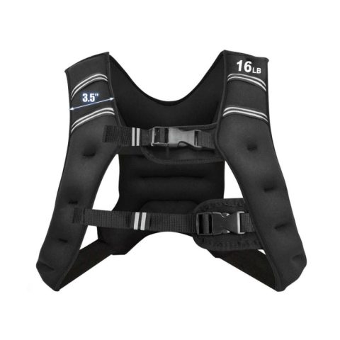 Workout Weighted Vest with Mesh Bag Adjustable Buckle-16 lbs 7672870764604
