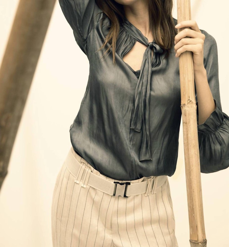 Satin Top In Eucalyptus