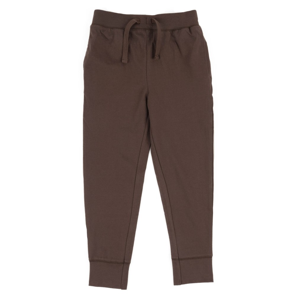Kids Drawstring Jogger Pants Neutral Solid Color