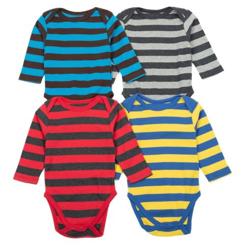 Baby Four Pack Long Sleeve Bodysuit 7195396341820