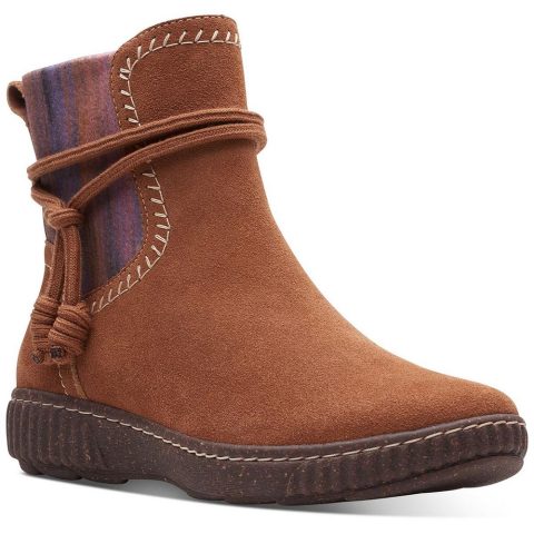 Caroline Lily Leather Pull On Booties