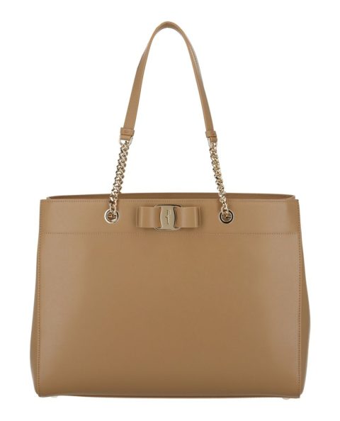 Vara Bow Smooth Leather Shoulder Bag
