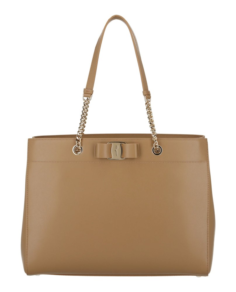 Vara Bow Smooth Leather Shoulder Bag