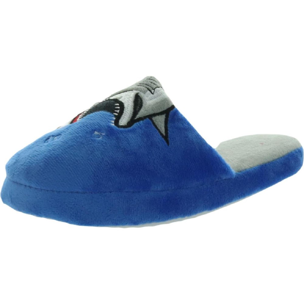 Boy’s Plush Printed Slide Slippers with Matching Box