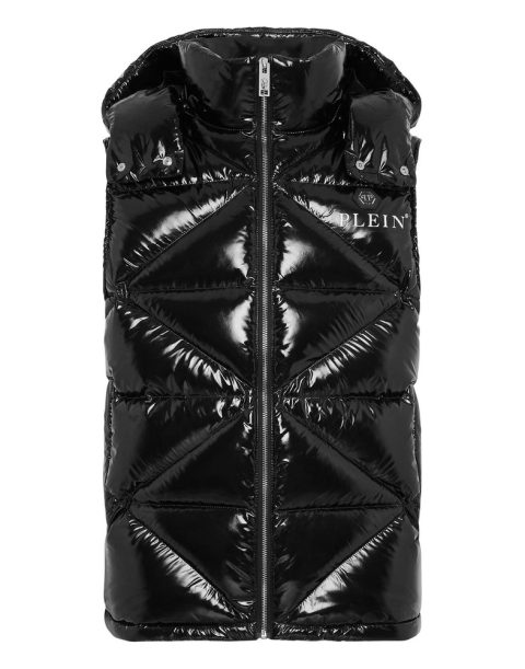 Sleeveless Quilted Down Jacket Hexagon 7676511715388